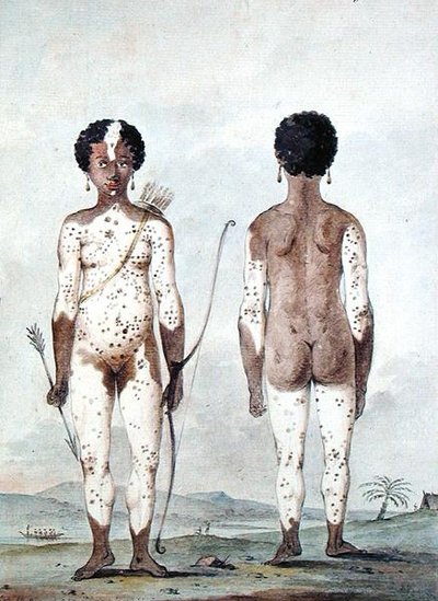 Petite fille negre nee Lille St. Lucia》，约1795年（纸上水彩）。 作者 卢卡斯卢卡斯
