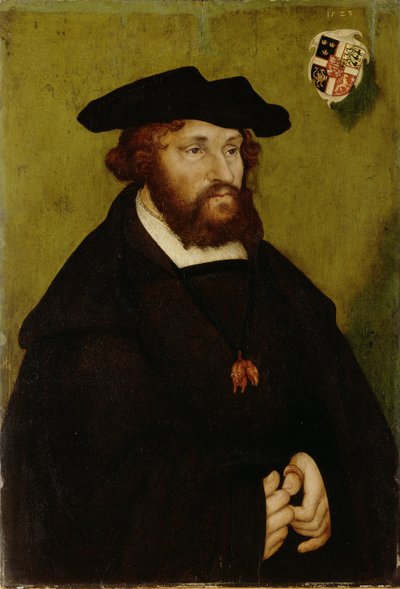 Christian II de Danemark, Norvege et Suede - 丹麦国王克里斯蒂安二世（1481-1559）的肖像，由老克拉纳赫，卢卡斯（1472-1553）绘制。木板上的油彩 作者 老卢卡斯·克拉纳赫