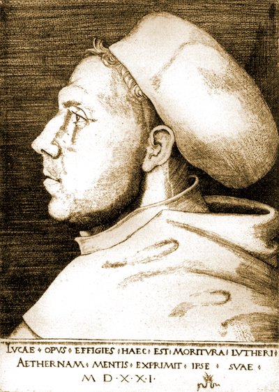 Martin Luther as a monk 作者 老卢卡斯·克拉纳赫