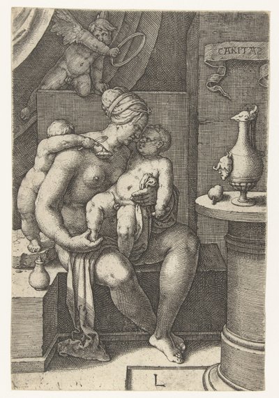 Liefde
Caritas （物品上的标题）
Zeven Deugden（系列名称） 作者 卢卡斯·范·莱登