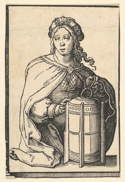 波斯Sibyl，来自Sibyls系列，ca。 1530。 作者 卢卡斯·范·莱登
