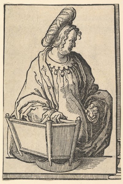 Samial Sibyl（来自Sibyls系列） 1530。 作者 卢卡斯·范·莱登