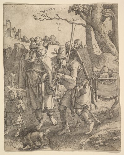 乞gar Eulenspiegel，1520年。 作者 卢卡斯·范·莱登