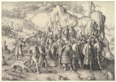 圣保罗的Conversion依，1509年。 作者 卢卡斯·范·莱登