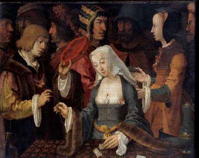 卡片拍摄者 绘画的 作者 Lucas van Leyden