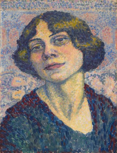 自画像，约 1905 年至 1910 年（木板油画） 作者 露西·库斯特里（Lucie Cousturier）