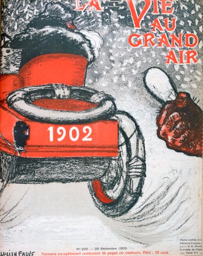 La Vie au Grand Air》的封面，1902年12月20日 作者 吕西安·福尔