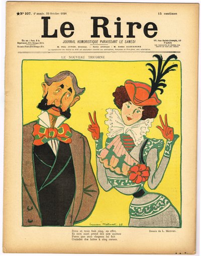 “Le Rire”的封面，色彩讽刺 作者 露西安·梅蒂（Lucien Metivet）