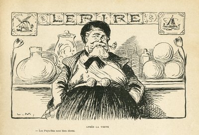 Le Rire 插图，08/06/12 - 总统访问之后 - Fallieres Armand (1841-1931)（雕刻） 作者 露西安·梅蒂（Lucien Metivet）