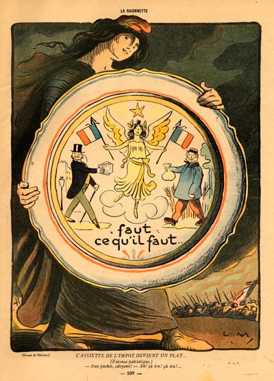 La Baionnette, Satirique en Couleurs 作者 露西安·梅蒂（Lucien Metivet）