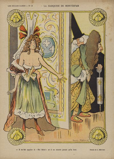 Marquise De Montespan，Le Rire的插图 作者 露西安·梅蒂（Lucien Metivet）