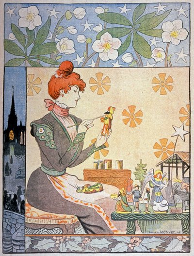 普罗旺斯桑顿的绘画。 1898（插图） 作者 露西安·梅蒂（Lucien Metivet）