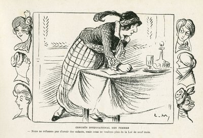 illustration in Le Rire 作者 露西安·梅蒂（Lucien Metivet）