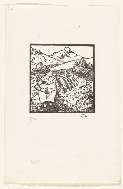 赫尔德的 贝尔吉尔 C.O. 蒙图尔 作者 卢西安·皮萨罗（Lucien Pissarro）