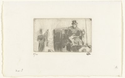 Koets in de regen 作者 卢西安·皮萨罗（Lucien Pissarro）