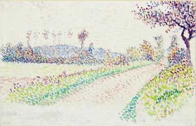 埃拉格尼附近的道路，1886年 作者 卢西安·皮萨罗（Lucien Pissarro）