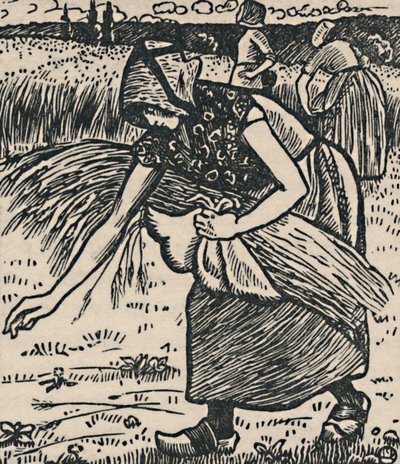 露丝·格林（Ruth Gleaning），1919年 作者 卢西安·皮萨罗（Lucien Pissarro）