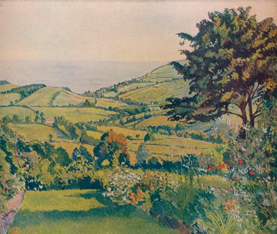 海景，鱼塘，1915，c1932 作者 卢西安·皮萨罗（Lucien Pissarro）