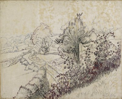 莱恩特沃德的景观，1932年 作者 卢西安·皮萨罗（Lucien Pissarro）