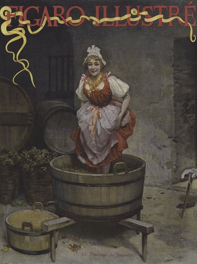 Jeanneton的收获（Jeanneton的收获）。封面的光辉费加罗，1895年11月 作者 Lucius Rossi
