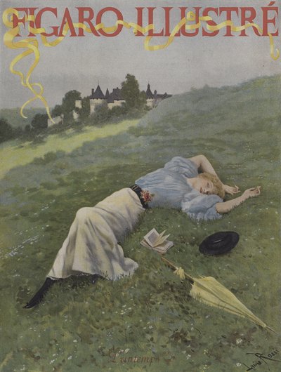春天（春天）。封面的The Illustrious Figaro，1896年5月 作者 Lucius Rossi