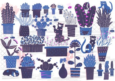 猫园》，2015 年（数字） 作者 露西·巴纳吉