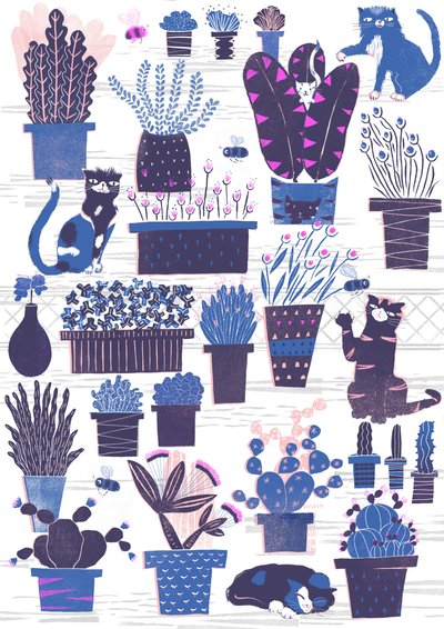 猫园》，2015 年（数字） 作者 露西·巴纳吉