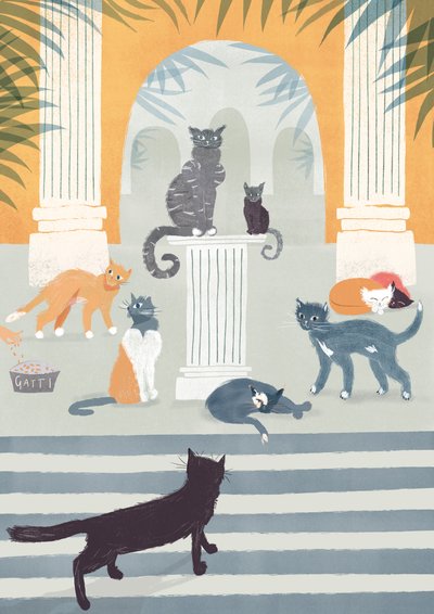 罗马的流浪者》，2015 年（数字） 作者 露西·巴纳吉