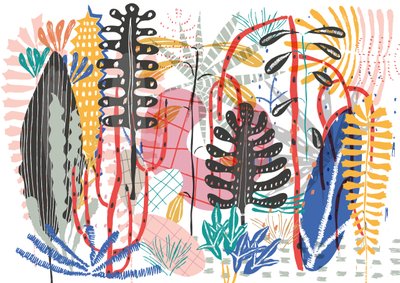 热带》，2015 年（数字） 作者 露西·巴纳吉