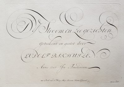 Ludolf Bakhuizen - LUDOLF BAKHUIZEN 1701 年在阿姆斯特丹绘制并蚀刻的 D