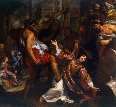 《圣斯蒂芬殉难》，卢多维科·卡迪（Ludovico Cardi），又名 il Cigoli（1559-1613 年）创作，绘画。 作者 卢多维科·卡迪