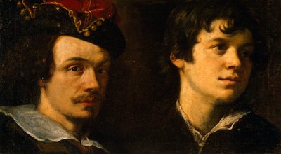 《两个头像》，由 Ludovico Cardi（又名 il Cigoli，1559-1613 年）绘制。 作者 卢多维科·卡迪