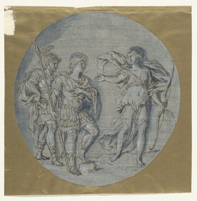 戴安娜与埃涅阿斯和阿喀忒斯交谈 作者 卢多维科·吉米尼亚尼