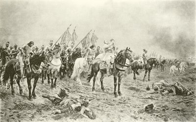 Lutzen战争前的Gustavus Adolphus（凹版） 作者 Ludwig Braun