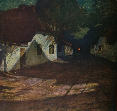 月光之夜，c1900年，1905年 作者 路德维格·戴特曼（Ludwig Dettmann）