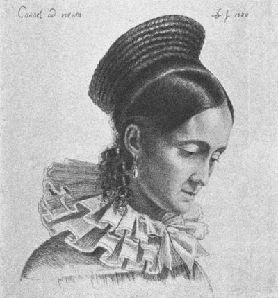 夏洛特·阿马莉·哈森普弗格（Charlotte Amalie Hassenpflug），1820年 作者 路德维希·埃米尔·格林