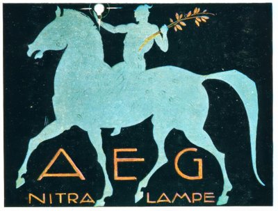 AEG / Nitra lampe 作者 路德维希·霍尔文