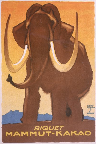 “Riquet Mammut-Kakao”的广告 作者 路德维希·霍尔文