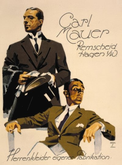 Carl Mauer / Remscheid Hage i. W. 男式自制服装 作者 路德维希·霍尔文