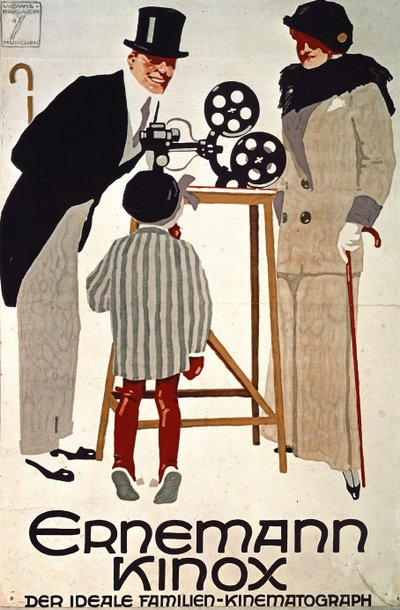 Ernemann Kinox，Der Ideale Familien Kinematograph（理想家庭电影摄影机），德国 作者 路德维希·霍尔文
