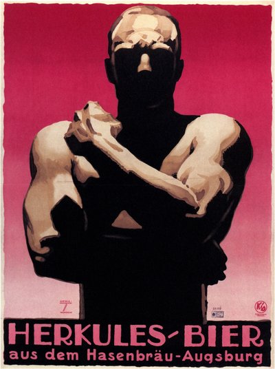 大力士啤酒，1925年 作者 路德维希·霍尔文