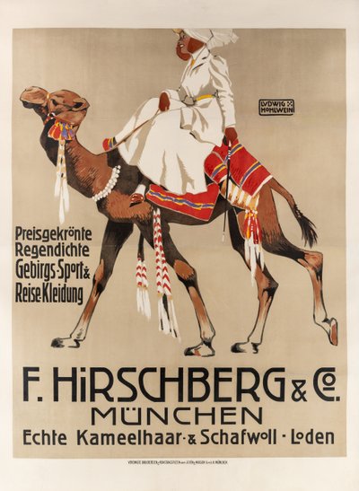Hirschberg & Co.运动和旅行服装, 1907. 作者 路德维希·霍尔文