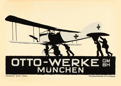 Otto-Werke，慕尼黑，约1915年。 作者 路德维希·霍尔文