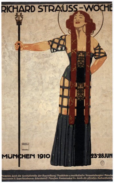 理查德·施特劳斯周，1910年 作者 路德维希·霍尔文