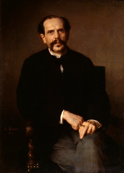 一个人的画像》，1861年。 作者 路德维希·克瑙斯