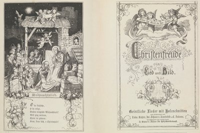 诗歌和图片中的基督精神》，1855年。 作者 路德维希·里克特