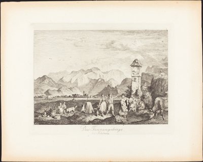 Das Tännengebirge bei Salzburg (萨尔茨堡附近的Tännengebirge) 作者 路德维希·里克特