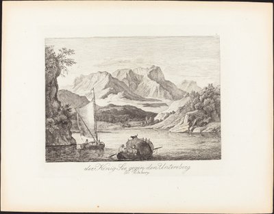 Der König-See gegen den Untersberg bei Salzburg（国王湖，朝向萨尔茨堡附近的翁特斯堡） 作者 路德维希·里克特