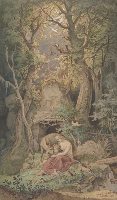 吉诺瓦，1820-84年。 作者 路德维希·里克特