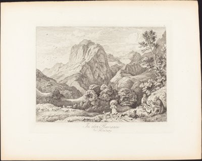 在萨尔茨堡附近的拉姆绍（In der Ramsau bei Salzburg）。 作者 路德维希·里克特